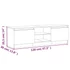 Kép 11/11 - Szürke sonoma színű TV-szekrény LED lámpákkal 120 x 30 x 35,5cm