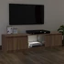 Kép 5/11 - Barna tölgyszínű TV-szekrény LED-lámpákkal 120x30x35,5 cm