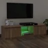 Kép 4/11 - Barna tölgyszínű TV-szekrény LED-lámpákkal 120x30x36 cm