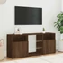 Kép 4/11 - Barna tölgy színű LED-es TV-szekrény 120x30x50 cm
