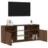 Kép 5/11 - Barna tölgy színű LED-es TV-szekrény 120x30x50 cm