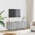 Kép 3/11 - Szürke sonoma színű szerelt fa TV-szekrény 100 x 35 x 40 cm
