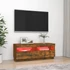 Kép 3/11 - Füstös tölgy színű TV-szekrény LED-világítással 100x35x40 cm