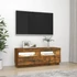 Kép 5/11 - Füstös tölgy színű TV-szekrény LED-világítással 100x35x40 cm