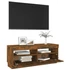 Kép 7/11 - Füstös tölgy színű TV-szekrény LED-világítással 100x35x40 cm