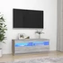 Kép 1/11 - Szürke sonoma TV-szekrény LED-lámpákkal 100 x 35 x 40 cm