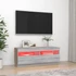 Kép 3/11 - Szürke sonoma TV-szekrény LED-lámpákkal 100 x 35 x 40 cm