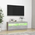 Kép 4/11 - Szürke sonoma TV-szekrény LED-lámpákkal 100 x 35 x 40 cm