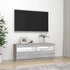 Kép 5/11 - Szürke sonoma TV-szekrény LED-lámpákkal 100 x 35 x 40 cm