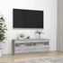 Kép 6/11 - Szürke sonoma TV-szekrény LED-lámpákkal 100 x 35 x 40 cm