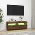 Kép 4/11 - Barna tölgyszínű TV-szekrény LED-világítással 100 x 35 x 40 cm