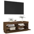 Kép 7/11 - Barna tölgyszínű TV-szekrény LED-világítással 100 x 35 x 40 cm