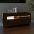 Kép 5/11 - Barna tölgyszínű TV-szekrény LED-világítással 80 x 35 x 40 cm