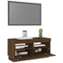 Kép 6/11 - Barna tölgyszínű TV-szekrény LED-világítással 80 x 35 x 40 cm