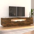 Kép 5/11 - Füstös tölgy színű TV-szekrény LED-világítással 160x35x40 cm