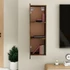 Kép 7/9 - Füstös tölgy színű szerelt fa TV-szekrény 30,5x30x90 cm