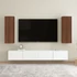 Kép 1/11 - 2 db barna tölgyszínű szerelt fa TV-szekrény 30,5 x 30 x 90 cm