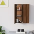 Kép 8/11 - 2 db barna tölgyszínű szerelt fa TV-szekrény 30,5 x 30 x 90 cm