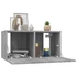 Kép 3/8 - 2 db füstös tölgy szerelt fa függő TV-szekrény 60 x 30 x 30 cm