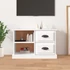 Kép 1/11 - Fehér szerelt fa TV-szekrény 73 x 35,5 x 47,5 cm