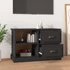 Kép 3/11 - Fekete szerelt fa TV-szekrény 73 x 35,5 x 47,5 cm