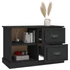 Kép 5/11 - Fekete szerelt fa TV-szekrény 73 x 35,5 x 47,5 cm