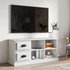 Kép 1/11 - Fehér szerelt fa TV-szekrény 102 x 35,5 x 47,5 cm