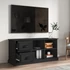 Kép 3/11 - Fekete szerelt fa TV-szekrény 102 x 35,5 x 47,5 cm