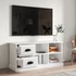 Kép 3/11 - Magasfényű fehér szerelt fa TV-szekrény 102 x 35,5 x 47,5 cm