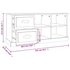 Kép 11/11 - Betonszürke szerelt fa TV-szekrény 102 x 35,5 x47,5 cm