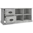 Kép 7/11 - Betonszürke szerelt fa TV-szekrény 102 x 35,5 x47,5 cm