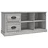 Kép 2/11 - Szürke sonoma színű szerelt fa TV-szekrény 102 x 35,5 x 47,5 cm