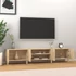 Kép 3/10 - Sonoma tölgy színű szerelt fa TV-szekrény 180 x 31,5 x 40 cm