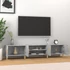Kép 3/10 - Betonszürke szerelt fa TV-szekrény 180x31,5x40 cm