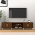 Kép 1/10 - Barna tölgy színű szerelt fa TV-szekrény 180x31,5x40 cm