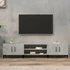 Kép 1/10 - Betonszürke szerelt fa TV-szekrény 180x31,5x40 cm
