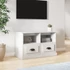 Kép 1/10 - Fehér szerelt fa TV-szekrény 80 x 35 x 50 cm