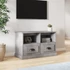 Kép 1/10 - Betonszürke szerelt fa TV-szekrény 80 x 35 x 50 cm