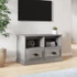 Kép 1/10 - Szürke sonoma színű szerelt fa TV-szekrény 80 x 35 x 50 cm