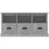Kép 6/11 - Betonszürke szerelt fa TV-szekrény 100x35x50 cm