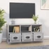 Kép 3/11 - Szürke sonoma színű szerelt fa TV-szekrény 100x35x50 cm