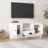 Kép 3/10 - Fehér szerelt fa TV-szekrény 100x35,5x45 cm
