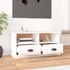 Kép 3/10 - Fehér szerelt fa TV-szekrény 93x35,5x45 cm
