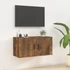 Kép 1/11 - Füstös tölgy színű fali TV-szekrény 80 x 34,5 x 40 cm