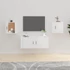 Kép 1/11 - 2 db magasfényű fehér fali TV-szekrény 40 x 34,5 x 40 cm