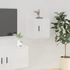 Kép 4/11 - 2 db magasfényű fehér fali TV-szekrény 40 x 34,5 x 40 cm