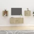 Kép 1/11 - 2 db sonoma tölgy fali TV-szekrény 40x34,5x40 cm