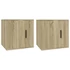 Kép 2/11 - 2 db sonoma tölgy fali TV-szekrény 40x34,5x40 cm