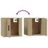 Kép 9/11 - 2 db sonoma tölgy fali TV-szekrény 40x34,5x40 cm
