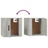 Kép 9/11 - 2 db betonszürke fali TV-szekrény 40x34,5x40 cm
